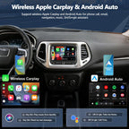 4G+128G Car Radio for Jeep Renegade 2015-2020, Compass 2017-2020 (for Small Display) with Wireless CarPlay Android Auto, 7" IPS Touch Screen Car Stereo with GPS Bluetooth FM Backup Camera