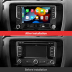 Wireless CarPlay Car Stereo for VW 7" Double Din Radio with Backup Camera