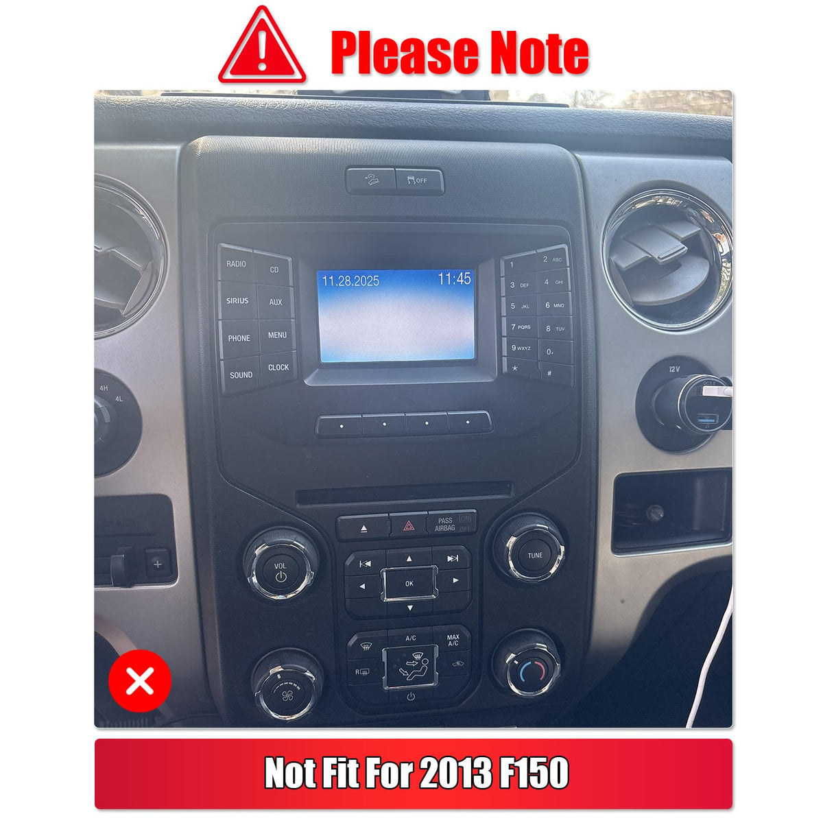 9.7 Inch Android 13 Car Stereo Radio for Ford F150 2009 2010 2011 2012 2013 2014 Touch Screen Double Din with Carplay & Android Auto Bluetooth Wi-FI/Steering Wheel Control/Car Stereo Radio [2GB+32GB]