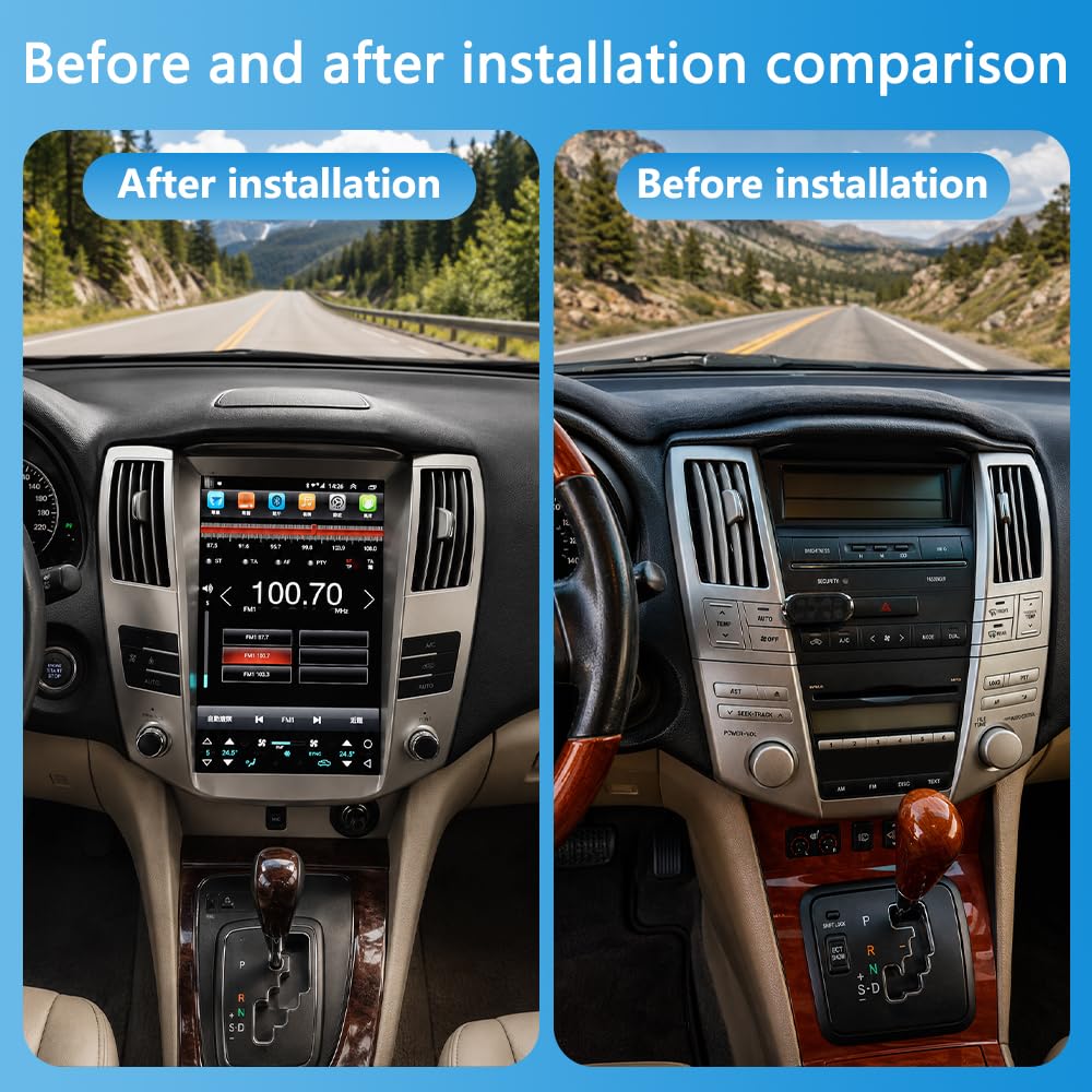 Car Stereo for Lexus RX300/RX330/RX350/RX400 2004-2008,12.8" Android 15