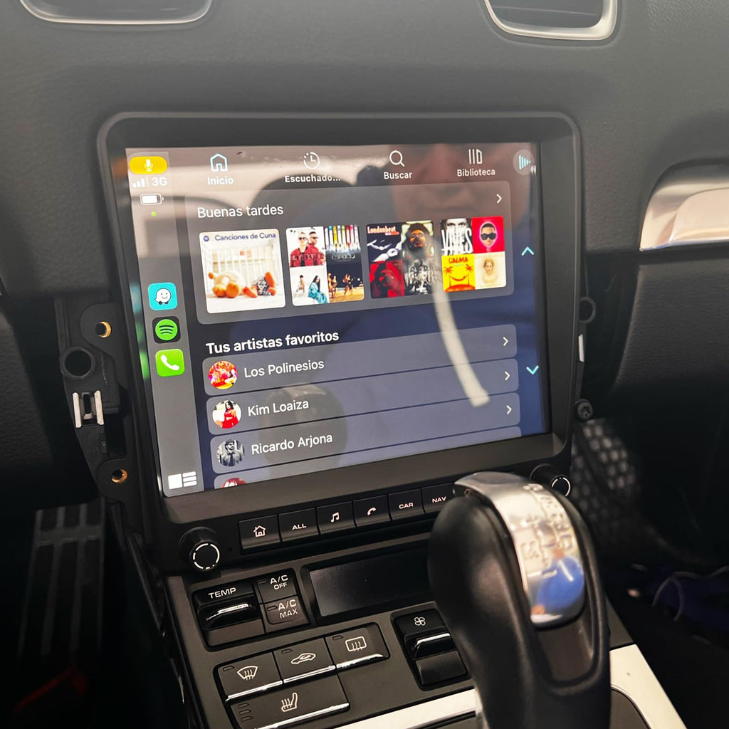 8Core 4G+64G Android 14 Car Stereo Radio for Porsche Cayman 911 Boxster 981 718 918 997 Turbo GT2 3 Carrera 2011-2020 Carplay GPS Navigation WiFi 4G Multimedia Player (with Fiber Optic Box)