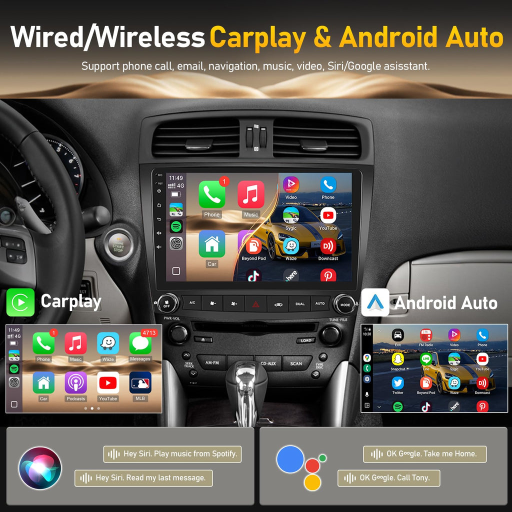 8Core Android 13 Car Radio for Lexus IS250 IS300 IS350 2006-2012