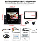 Car Radio Stereo for 2007-2018 Mercedes Benz Sprinter, 9.7 inch Touch Screen Radio with Wireless CarPlay Android Auto Bluetooth GPS Navigation Voice Assistant Mirror Link AHD Backup Camera 4+64G