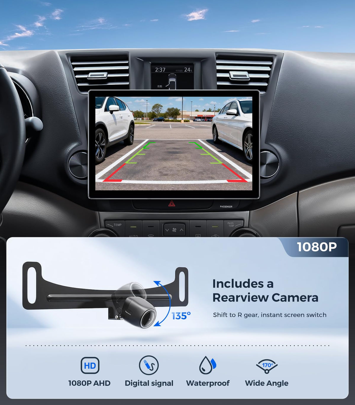 11.5'' Car Radio Stereo for Toyota Highlander 2008-2013