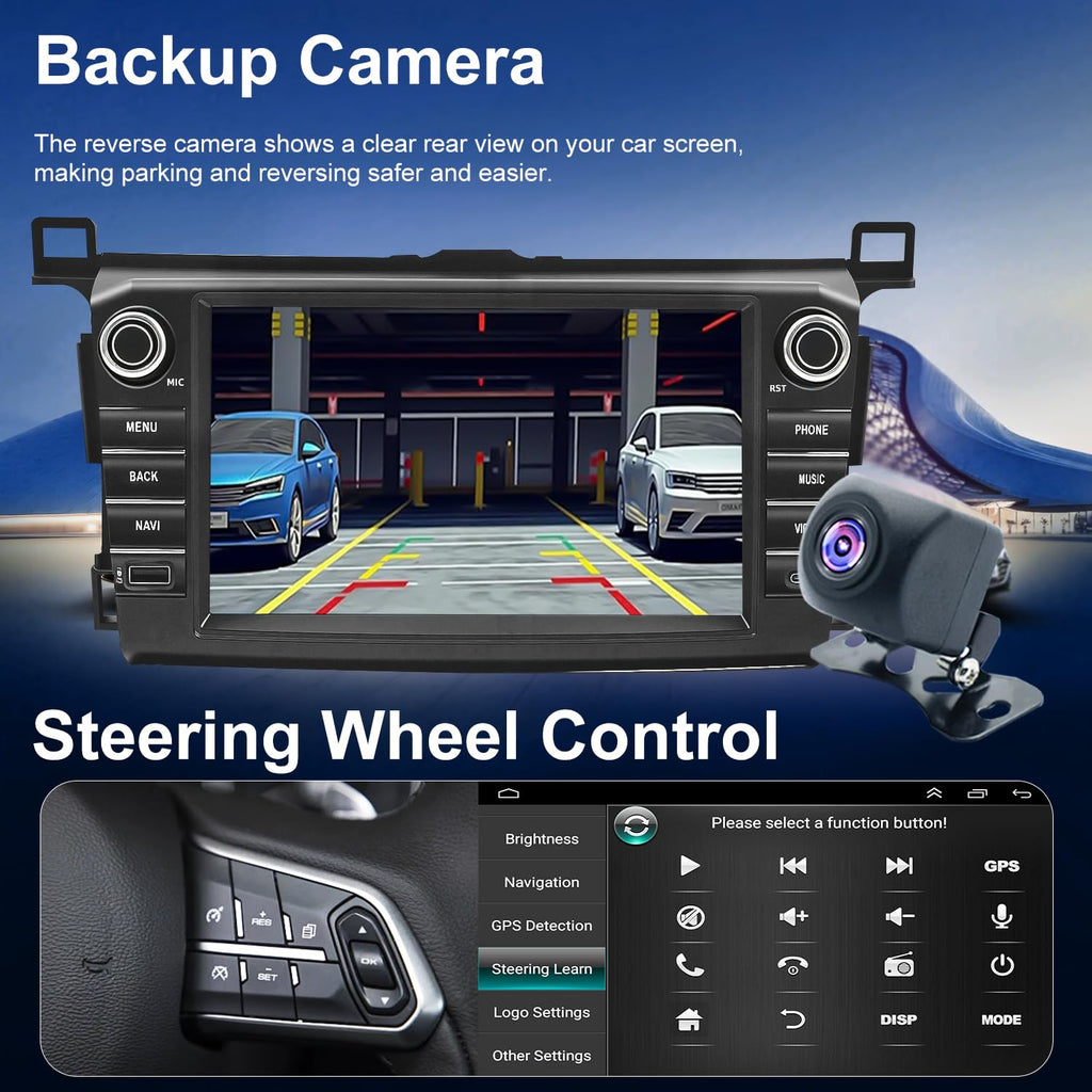 4+64G Android Car Radio for Toyota RAV4 2013 2014 2015 2016 2017 2018