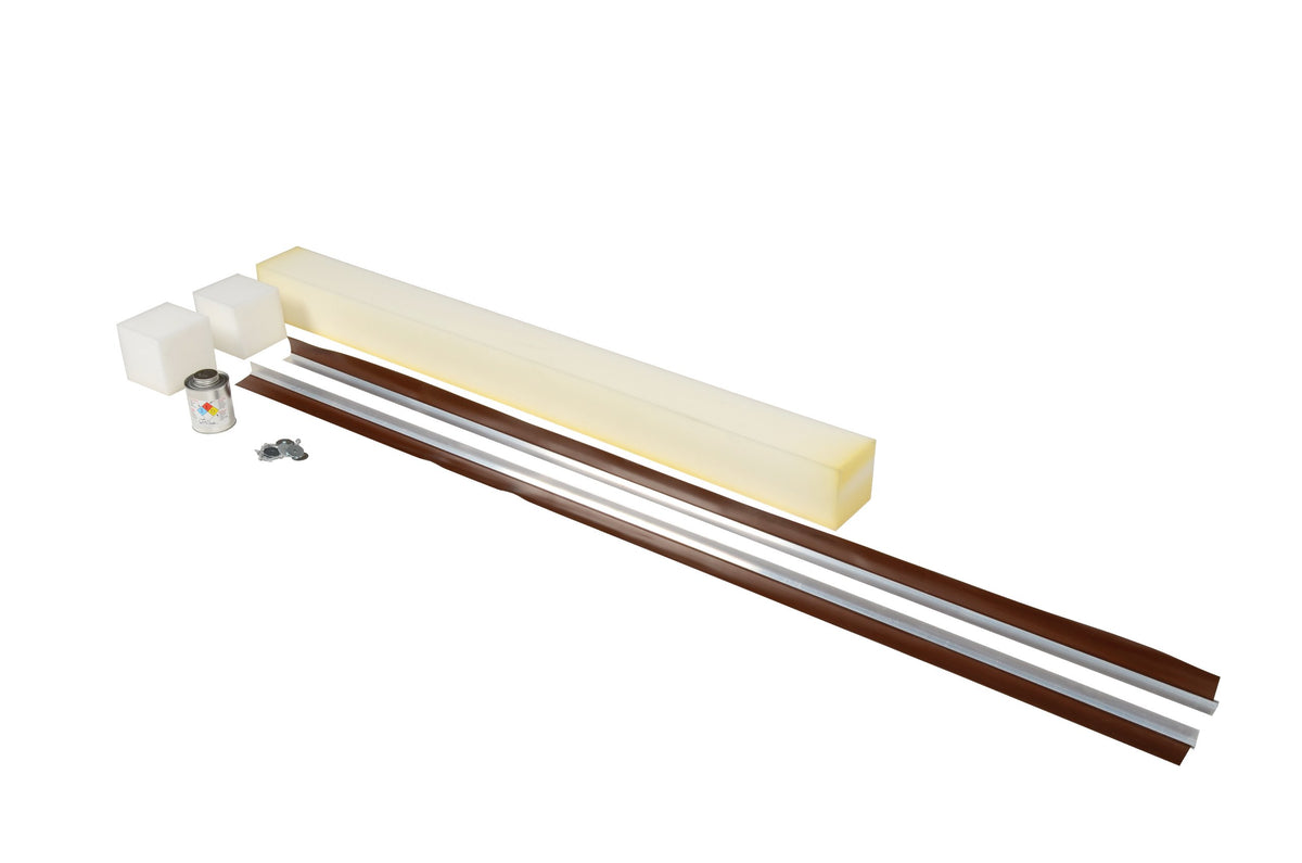 Vestil WS-6-RV Replaceable Vinyl Weather Stripping for Pit Mounted Dock Levelers, 54" Strip Length, 62" Pit Length