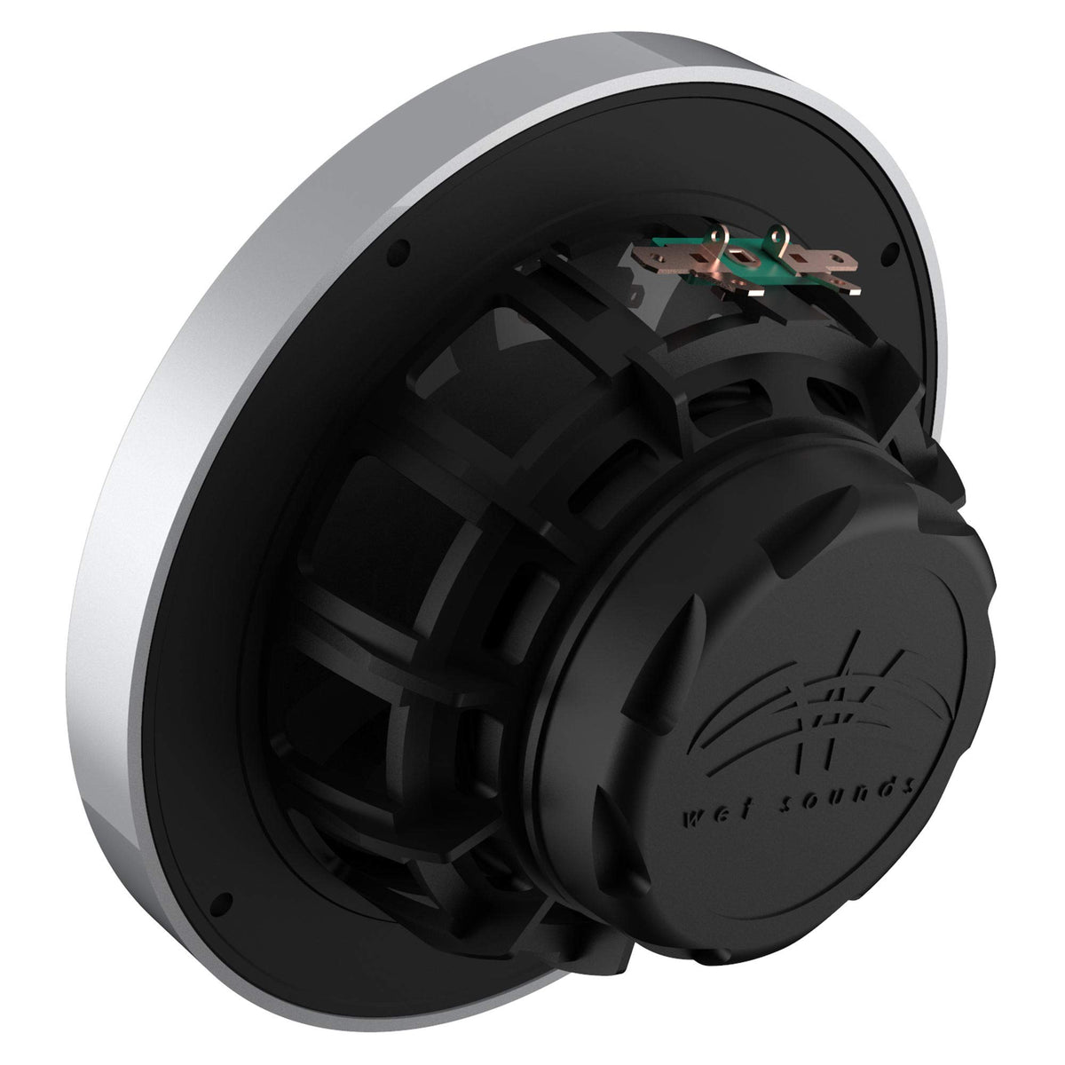 Wet Sounds OE-65ic-S-RGB 6.5" OEM Replacement Speakers with Silver Grill and RGB Lighting 3 Pairs