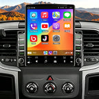 9.7 Inch Touch Screen Car Radio for Dodge Ram 1500 2500 3500 2013-2018 with Wireless CarPlay/Android Auto,Android 14 Double Din Head Unit GPS Bluetooth WiFi FM RDS DSP SWC Backup Camera,2G+32G
