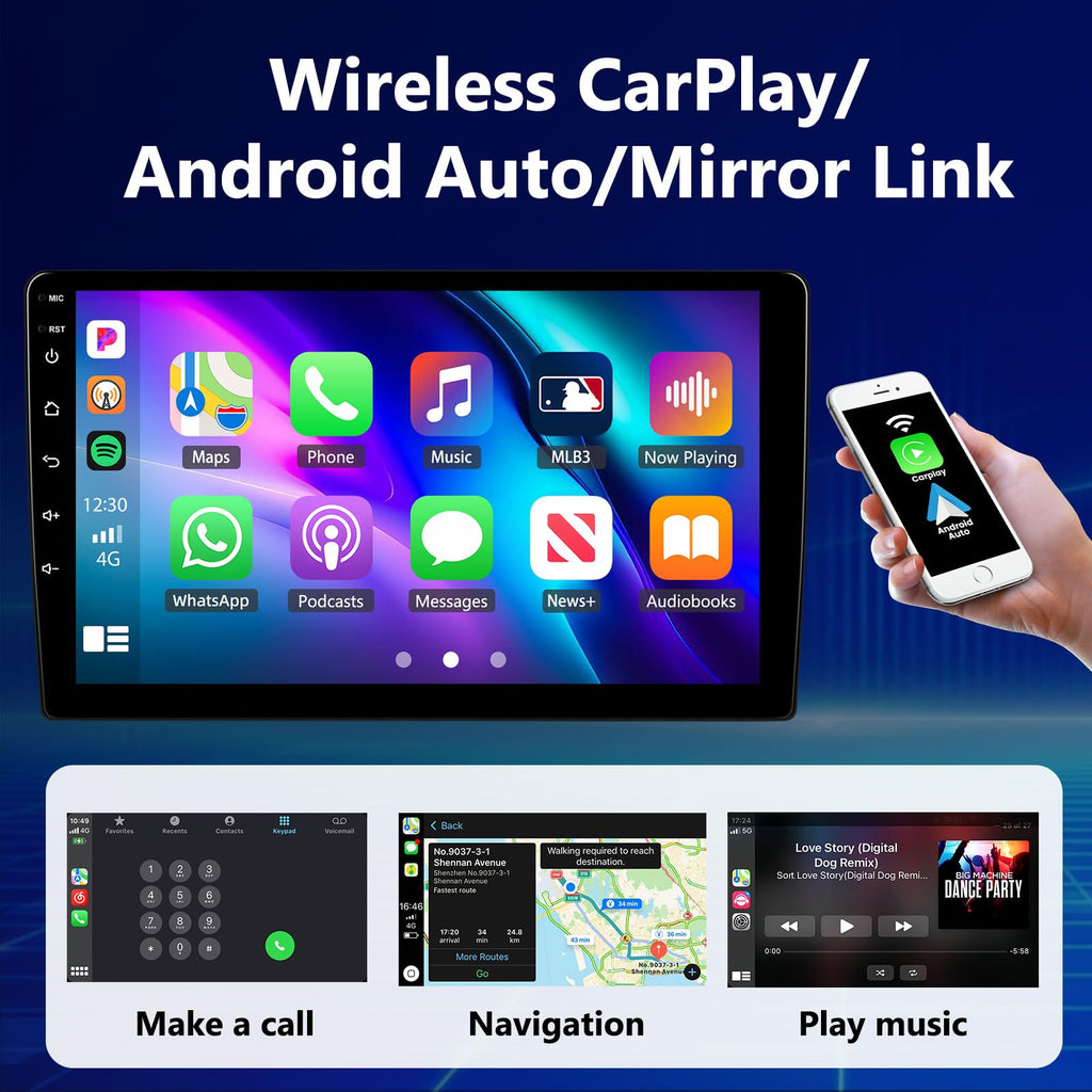 [4+64G] 8-Core Qualcomm Car Stereo for Hyundai Santa Fe 2006-2012