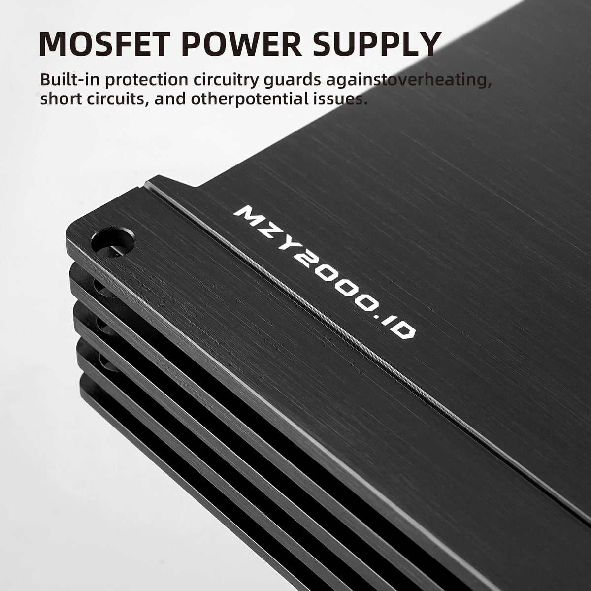 2000W RMS Class D Monoblock Car Subwoofer Amplifier, 1 Ohm Stable