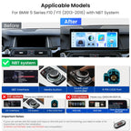 XTRONS Qualcomm 685 Android 14 Car Stereo for BMW 5 Series F10 / F11 2013-2016 with NBT System, 12.3 Inch 2K IPS Touch Screen GPS Navigation Support Wireless CarPlay Android Auto Backup Camera 8+256G