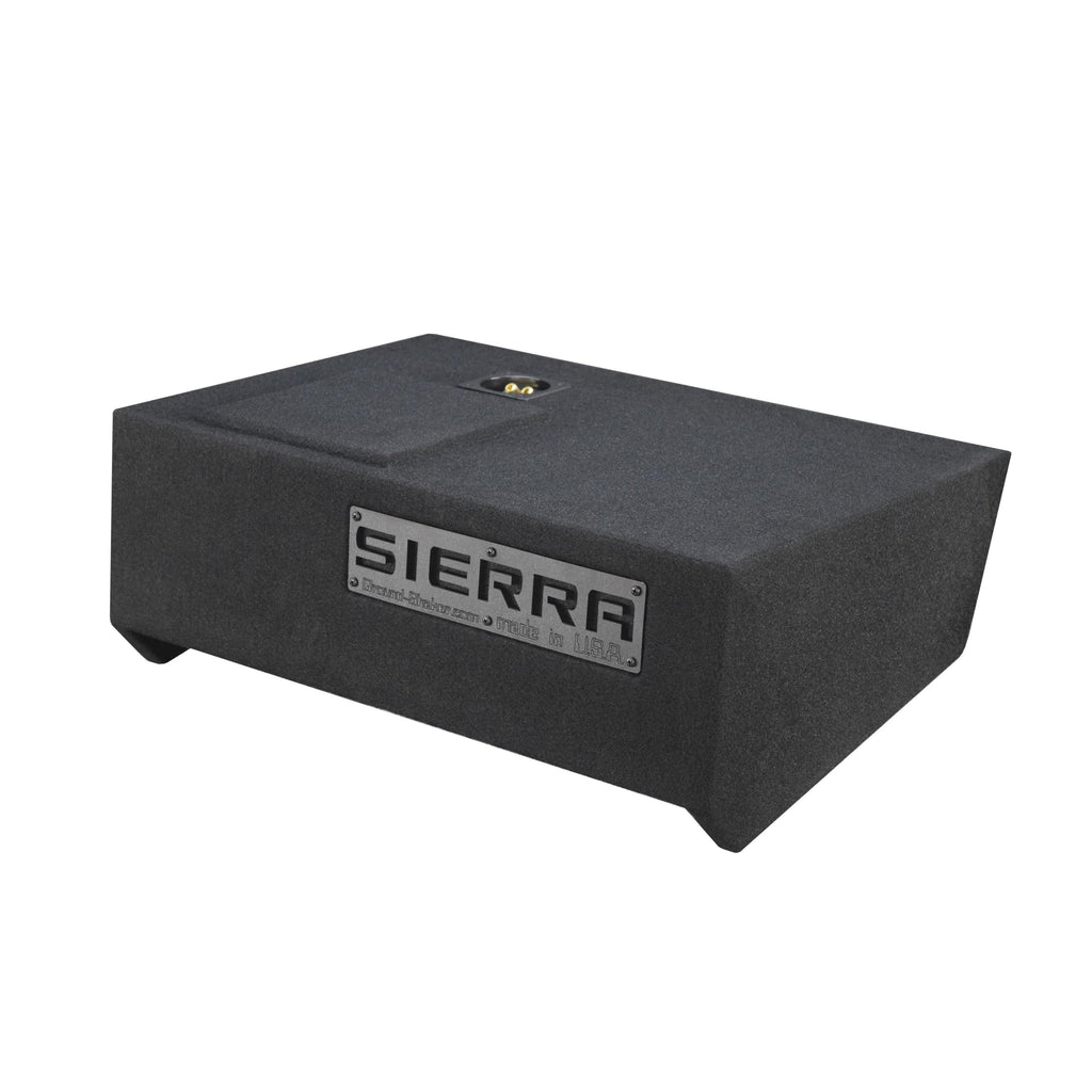2019-2024 Sierra Crew Cab 12"" Sub Box Subwoofer Enclosure Solo Baric