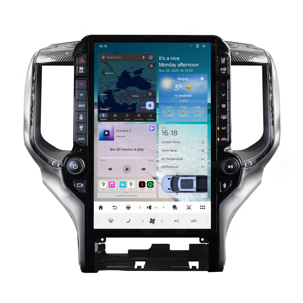 14.4 inch Car Radio for Dodge Ram 1500 2500 2019 2020 2021 2023 2024