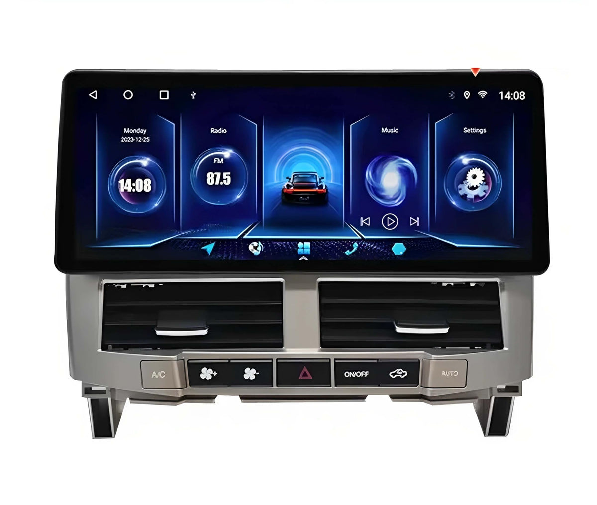 Rolax 12.3 inch Android 15 Carplay Compatible for Lexus RX300 RX330 RX350 RX400h 2004-2007 Car Radio Multimedia Stereo GPS Navigation Bluetooth WiFi Wireless Camera SWC