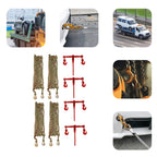 5/16"-3/8" Chain Binder Kit 4 Set, 5400 lbs Working Strength Ratchet Load Binders, G70 Hook Working Load Tie Down Set Tool for Truck Tie Down Hauling Towing