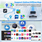 4+64G Double Din Car Stereo Upgrade for 1998-2005 Ford Explorer Android 14 Radio Replacement 7" IPS Touch Screen Head Unit w/Wireless CarPlay Android Auto GPS Navi Bluetooth BT WiFi FM RDS DSP Camera