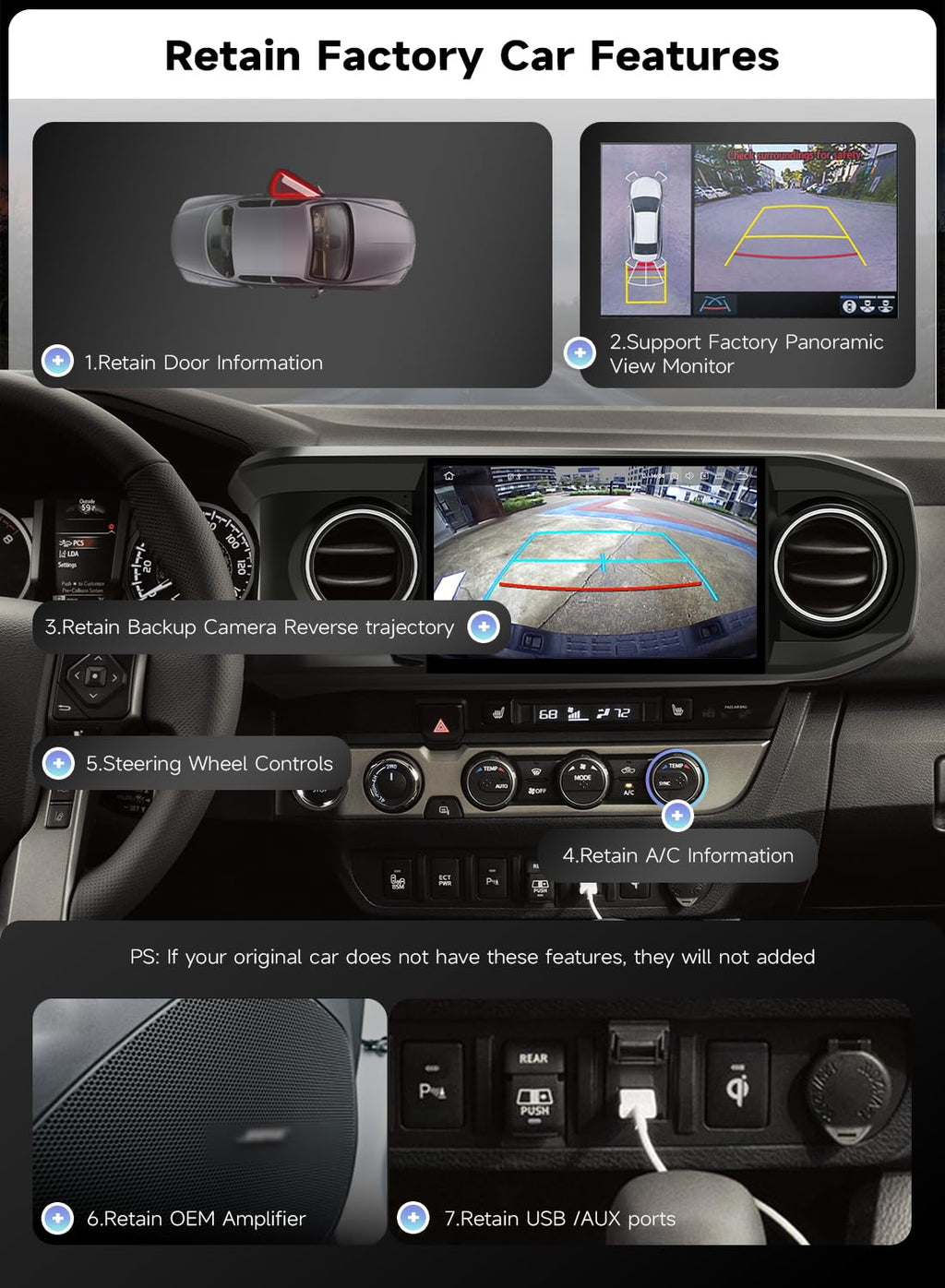 X14 11.6" Android 14 Stereo for Toyota Tacoma 2016-2023