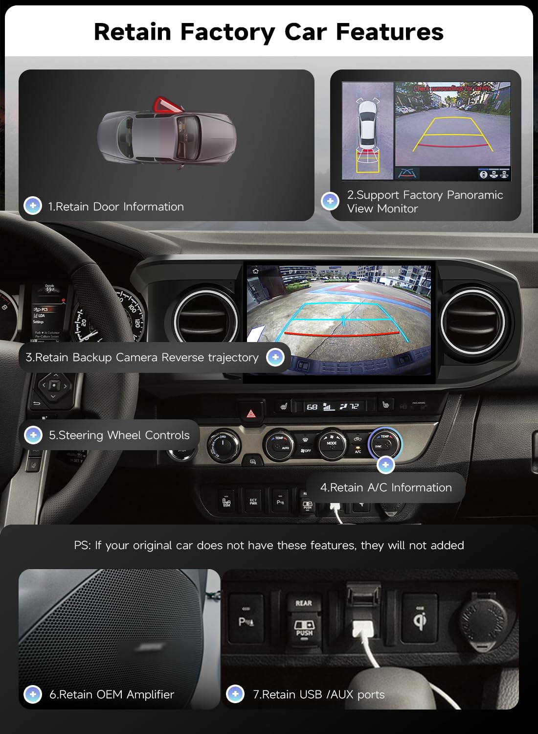 X14 11.6" Android 14 Stereo for Toyota Tacoma 2016-2023