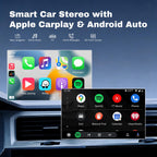 9in 2-Din Car Stereo for Mini Cooper 2010-2016 w/WiFi/Bluetooth/GPS Navigation/FM/Music/SWC/Touchscreen IPS Radio Player with Carplay Android Auto +Backup Camera