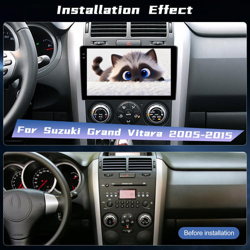 4+128G for Suzuki Grand Vitara Car Radio 2005-2015 Carplay and Android Auto