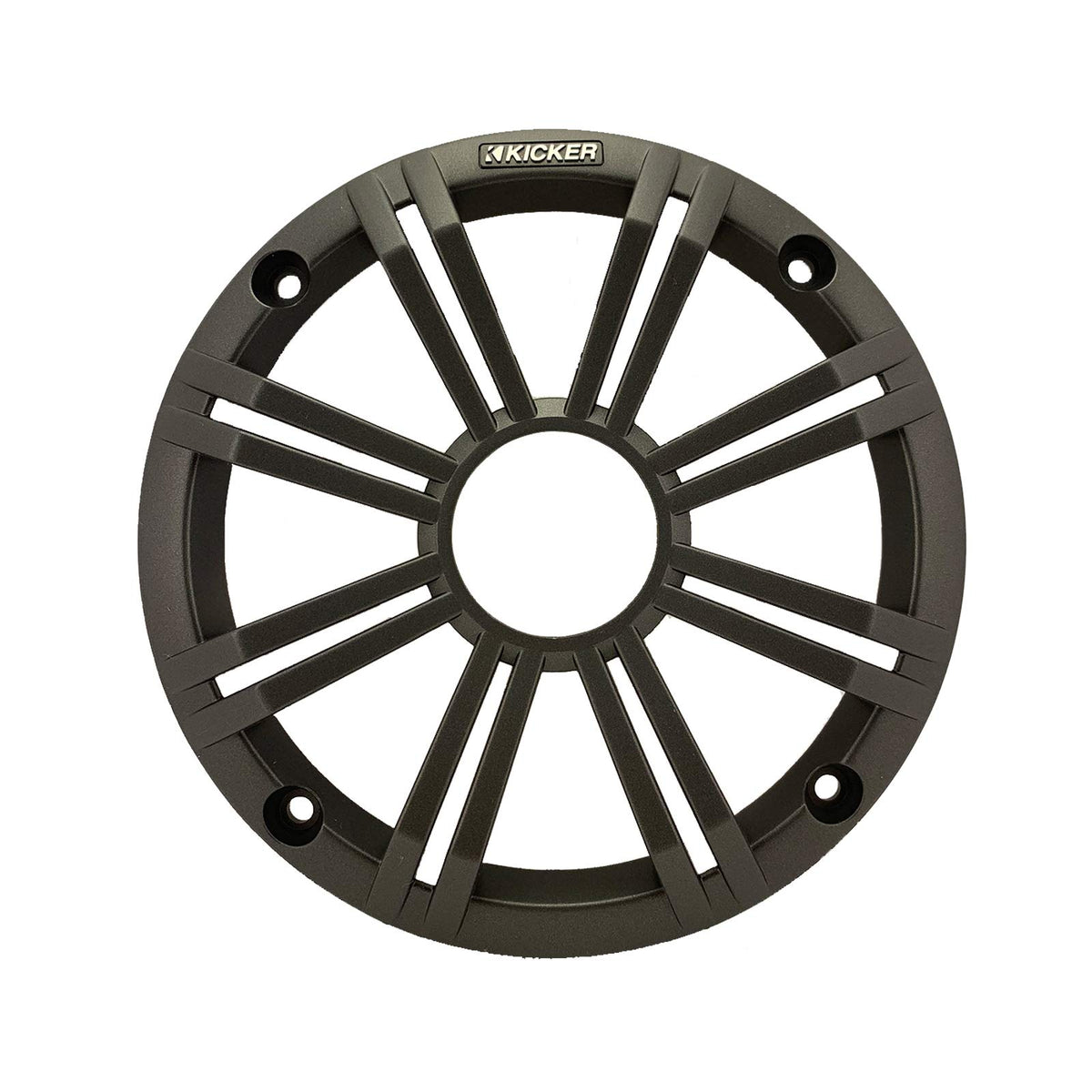 1 Pair (Qty 2) of Kicker 6.5" 2-Way 195 Watts Peak Power Coaxial Marine Audio Multicolor LED Speakers with Charcoal Grilles, 6.5" Marine Tower Speaker Enclosures (Pair) - Black