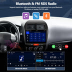 4G+128G Car Stereo Radio for Mitsubishi Outlander Sport RVR 2011-2017 / ASX 2013-2015, Wireless CarPlay Android Auto 10 Inch Incell 1280*720 Touch Screen Head Unit with GPS Bluetooth FM Backup Camera