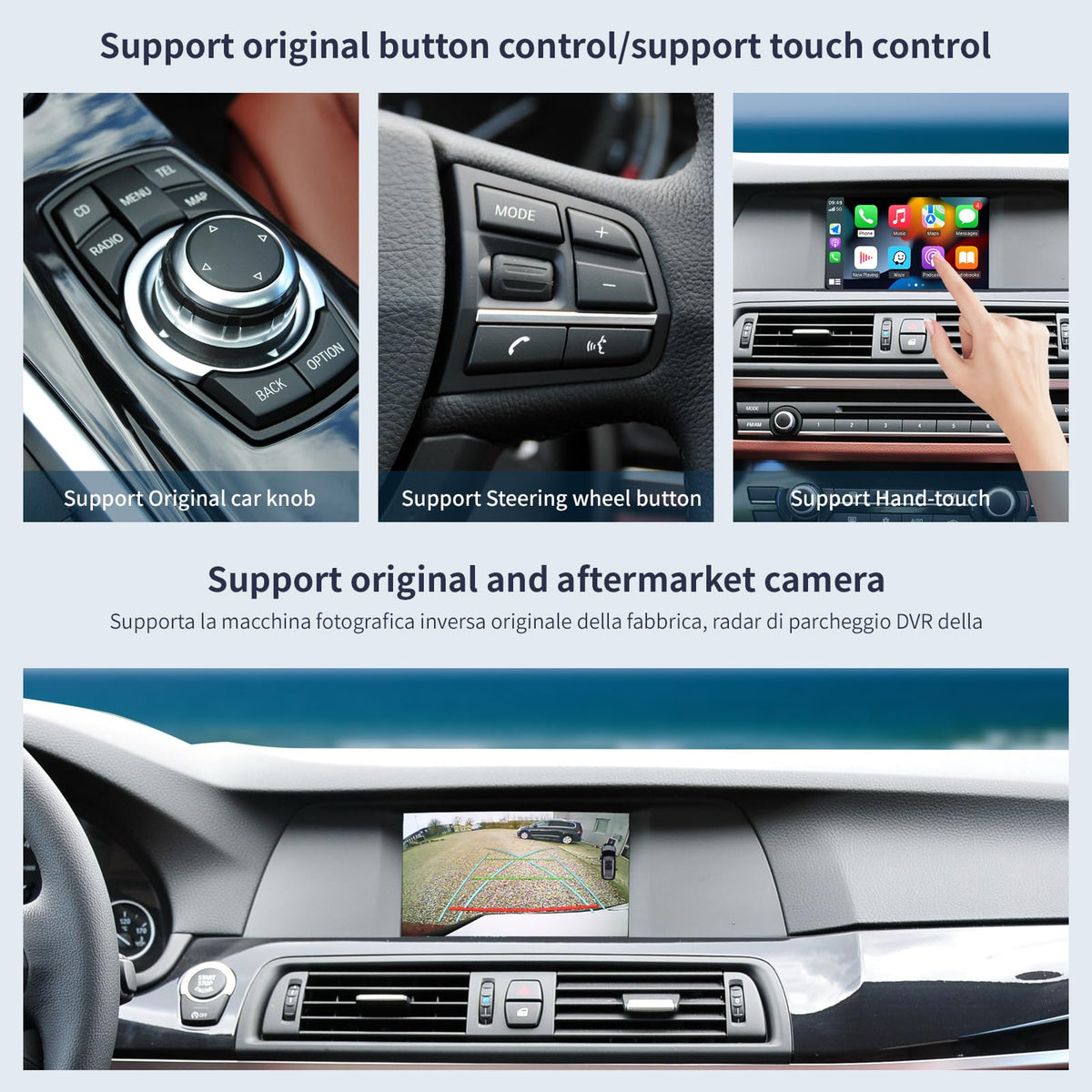 Wireless CarPlay/Android Auto Modification Kit for BMW CIC System