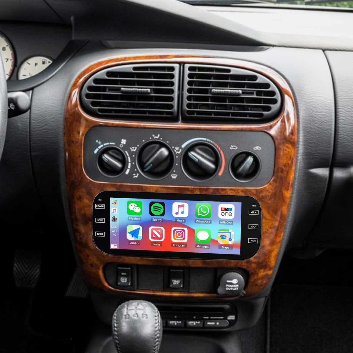 4+64G 6.86Inch Car Stereo Radio for Dodge Neon 1999-2005 with Carplay