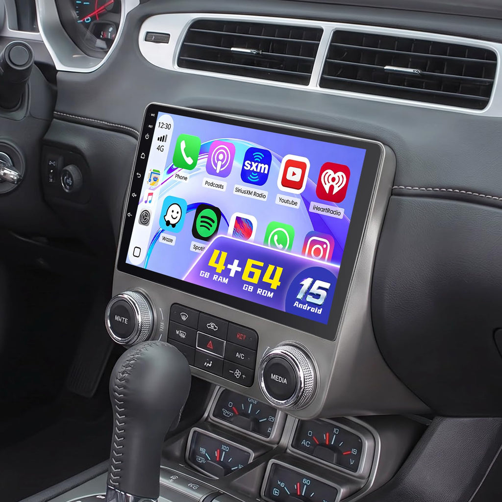 [Roinvou]4+64G 9" Android15 Car Radio for Chevrolet Chevy Camaro 2010-2015