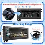 Plug Play Car Radio Stereo with Apple Carplay Android auto GPS Navi Steering Wheel Control for Dodge & Chrysler & Jeep (1990-2001)