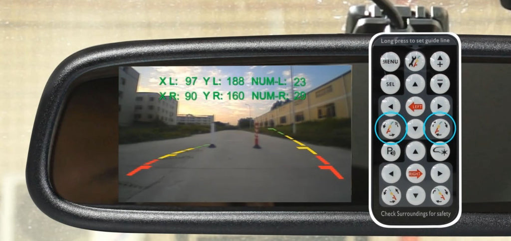 BOYO VTM43TC - Replacement Rear-View Mirror with 4.3" TFT-LCD Backup Camera Monitor and Temperature/Compass Display
