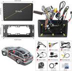 9" Android 13 Car Radio for Dodge Ram 1500/2500/3500 (2006-2008), Dodge Durango (2005-2008), Jeep Grand Cherokee (2005-2009) – 4GB RAM + 64GB ROM CarPlay Screen