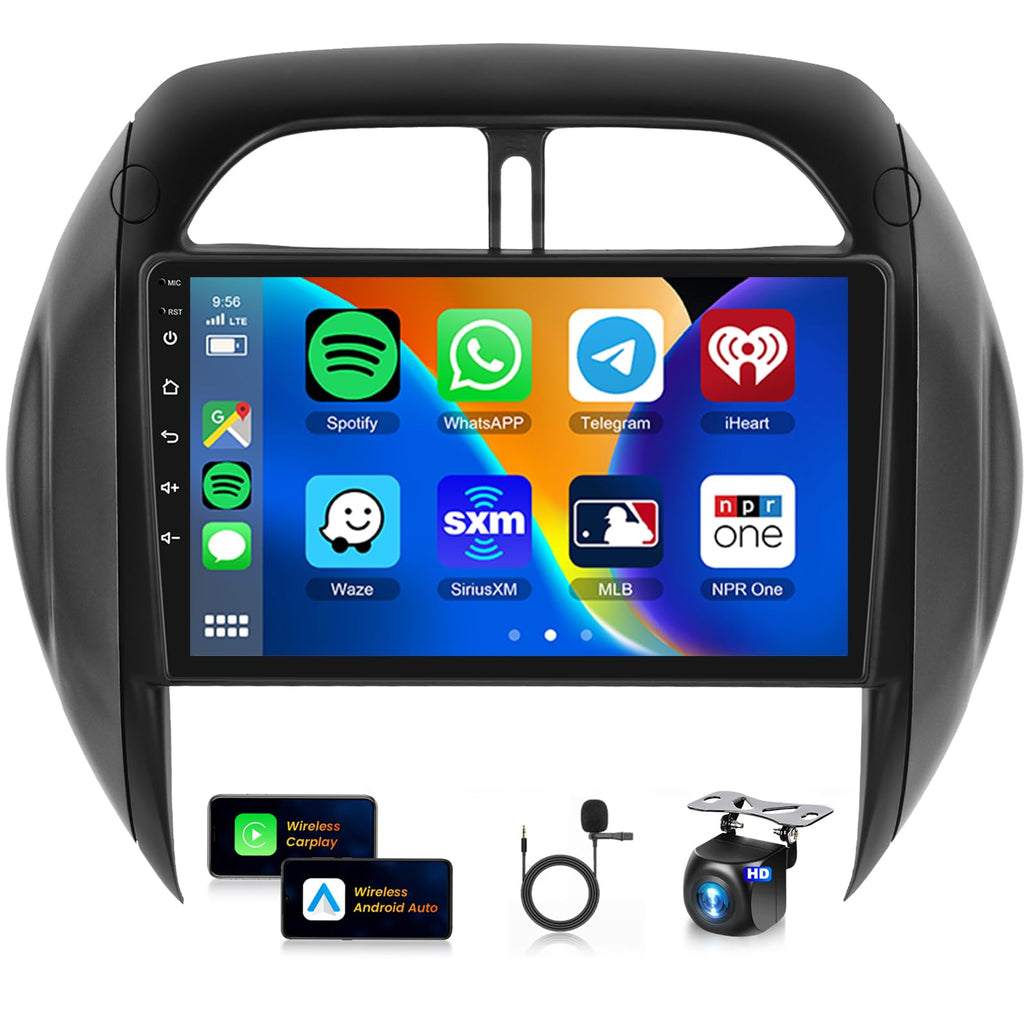 8Core 4+64G Android 15 Car Radio for Toyota RAV4 2003 2004 2005
