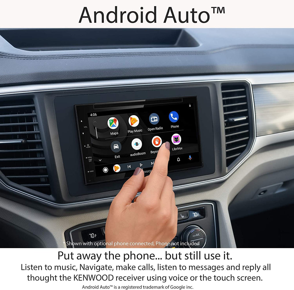 Kenwood DDX5707S 6.8" DVD/CD Receiver with AM/FM RDS Tuner | Plus CMOS-230 Rearview Camera with Universal Mounting Hardware & Video Cable