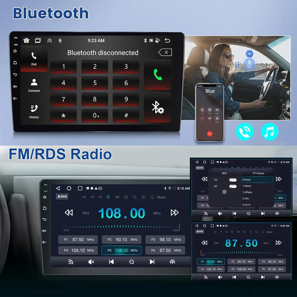 Car Stereo for Toyota Tacoma 2016-2021 - 9 Inch IPS HD Touch Screen