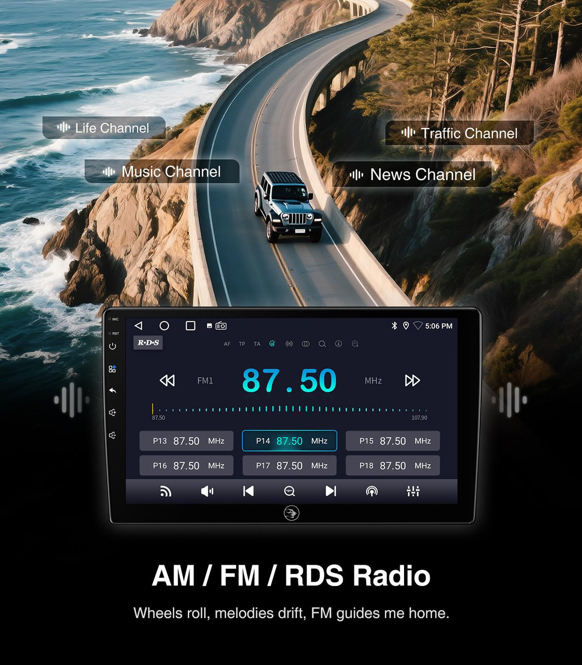 64G Car Radio Stereo for Toyota Tacoma 05-15 Stereo CarPlay Android Auto