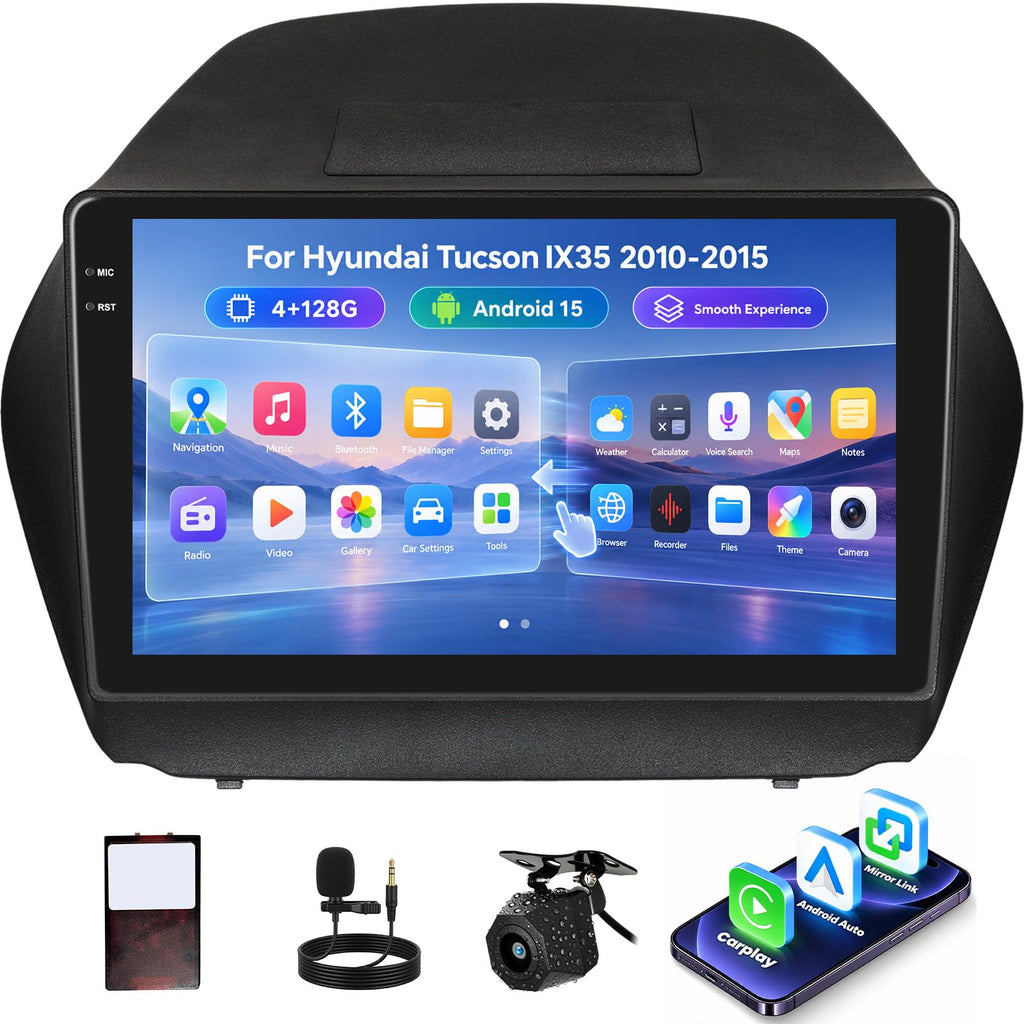 [4+128G] Car Radio Stereo for Hyundai Tucson IX35 2010-2015(High-End)