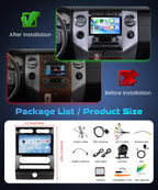 4G+64G Android 15 Car Stereo for Ford Expedition 2007-2014 (Automatic A/C)