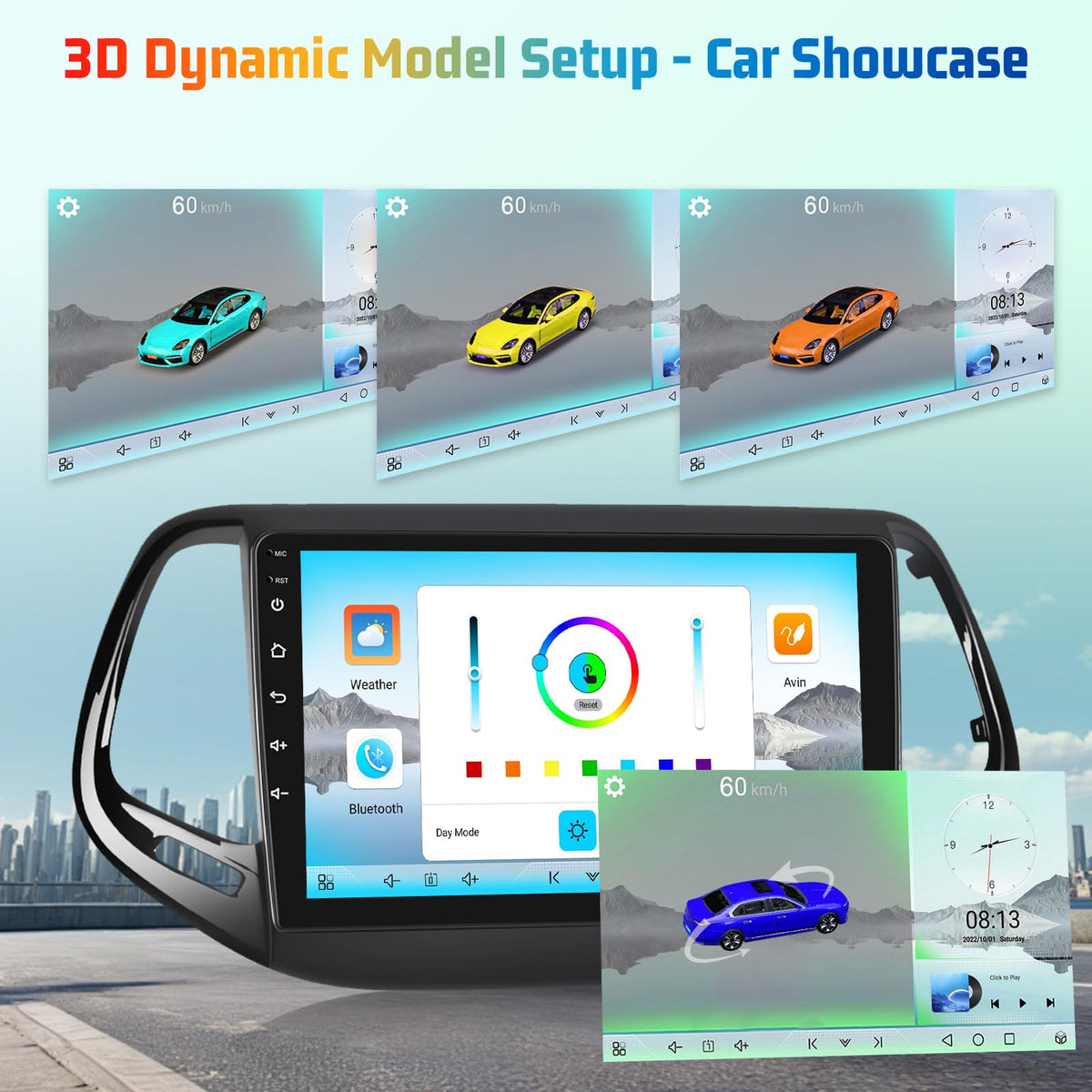 8 Core 4+64G Android Car Stereo for Jeep Compass 2017 2018 2019, DSP Audio