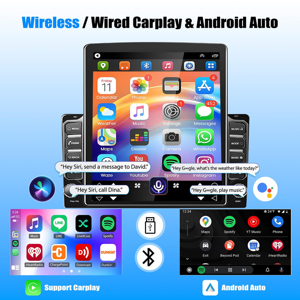 9.7" Android 14 Car Radio Stereo for GMC Yukon Denali 2007-2014
