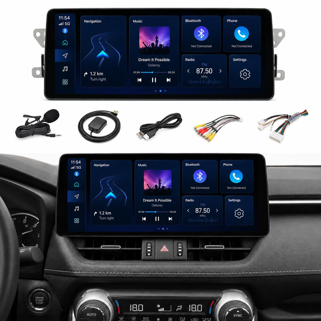 Car Radio for Toyota Rav4 2019-2022: 8 Core 4+64G Car Radio Stereo