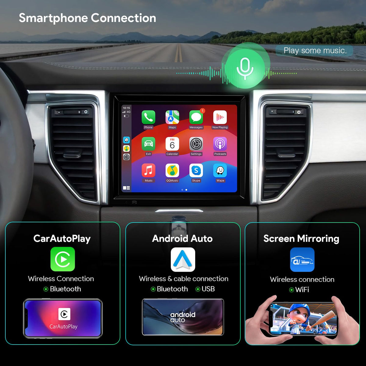 XTRONS 8.4" Android 14 Car Stereo for Porsche Macan 2014-2016, 4+128GB