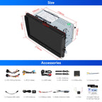 XTRONS Car Stereo for Volkswagen VW Jetta Beetle Tiguan Passat, Android 13 Octa Core 8GB+256GB Double Din Car Stereo Radio, 9” IPS Touchscreen GPS Navigation for Car Built-in DSP Car Play Android Auto