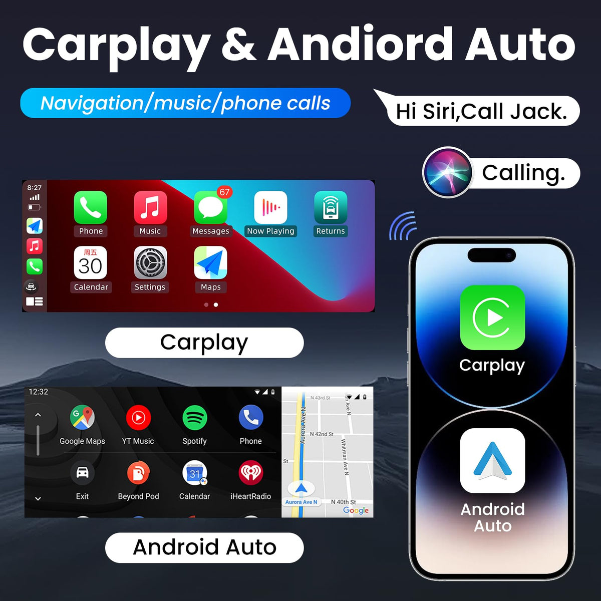 8Core 4GRAM 64GROM Car Radio Stereo for Toyota RAV4 2019-2022: 12.3 inch Android 5G WiFi Wireless CarPlay Android Auto - with GPS Navigation Upgrade(RDS High-Fidelity Sound) Head Unit