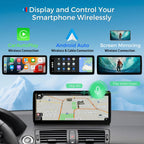 XTRONS 12.3 Inch Android 14 Car Stereo for BMW E81 E82 E87 E88 (2006-2012) CCC System, IPS Touch Screen 4+64GB Global 4G Car Radio GPS Navigation Support Wireless CarPlay Android Auto