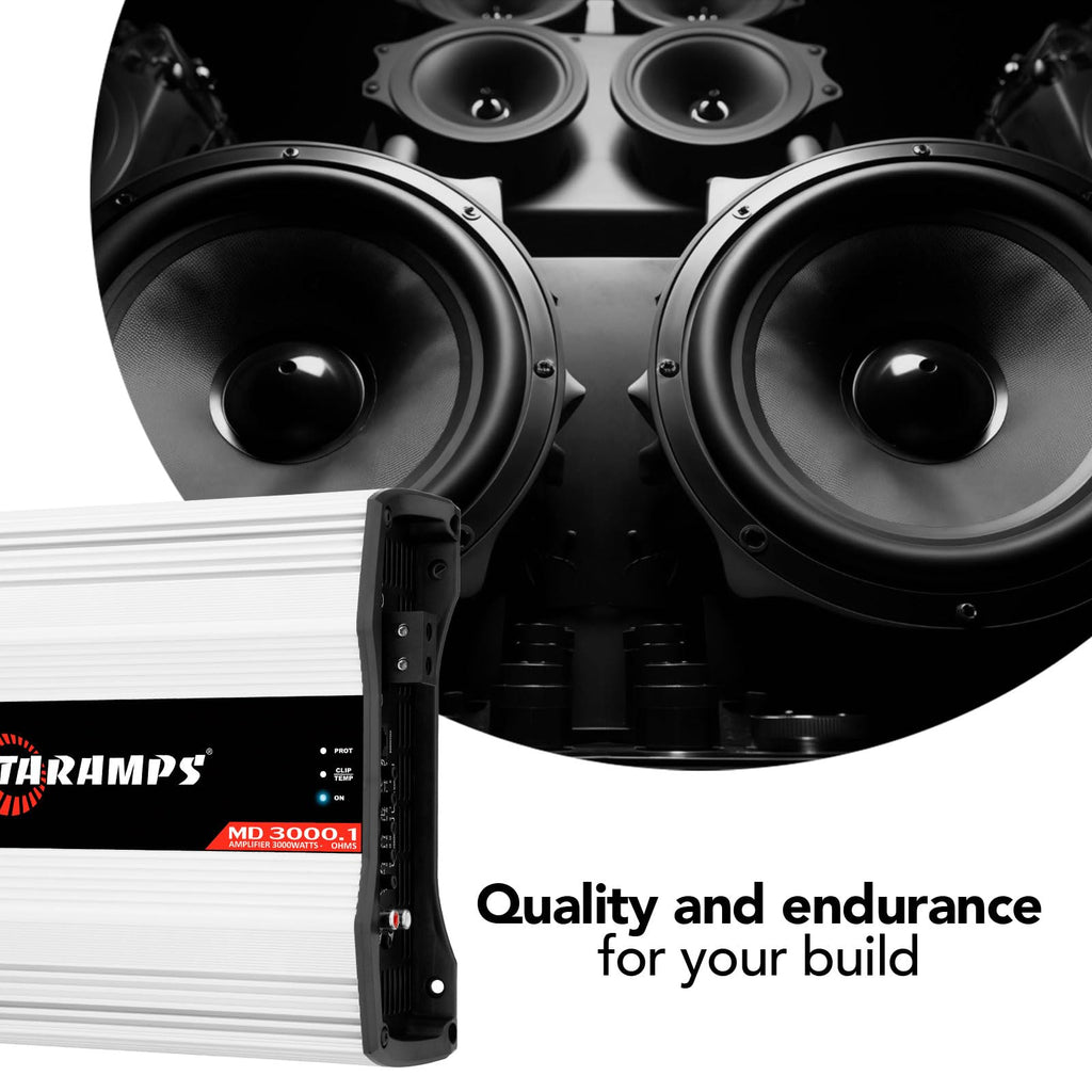 Taramps MD 3000.1 2 Ohms 3000W RMS Full Range Monoblock Digital Amplifier