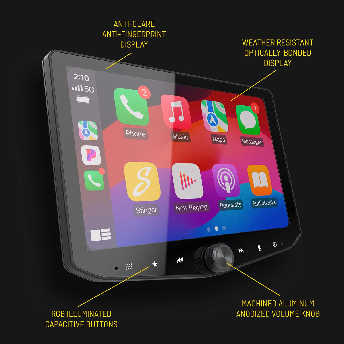 Stinger HORIZON10 10.1" Silverado/Sierra Car Stereo, Wireless Apple CarPlay