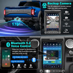 4+64 Android 15 for Ford F150 2013-2014 Car Radio 8 core, 10.4 Inch IPS Touch Screen Car Stereo with Wireless Carplay/Android Auto,GPS, WiFi, Bluetooth, Backup Camera, DSP