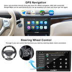 9 inch Android car Stereo Double din car Radio Head Unit Wireless carplay Android auto QLED Touchscreen GPS Navigation Bluetooth WiFi dsp Backup Camera SWC Mirror Link Universal Multimedia Player