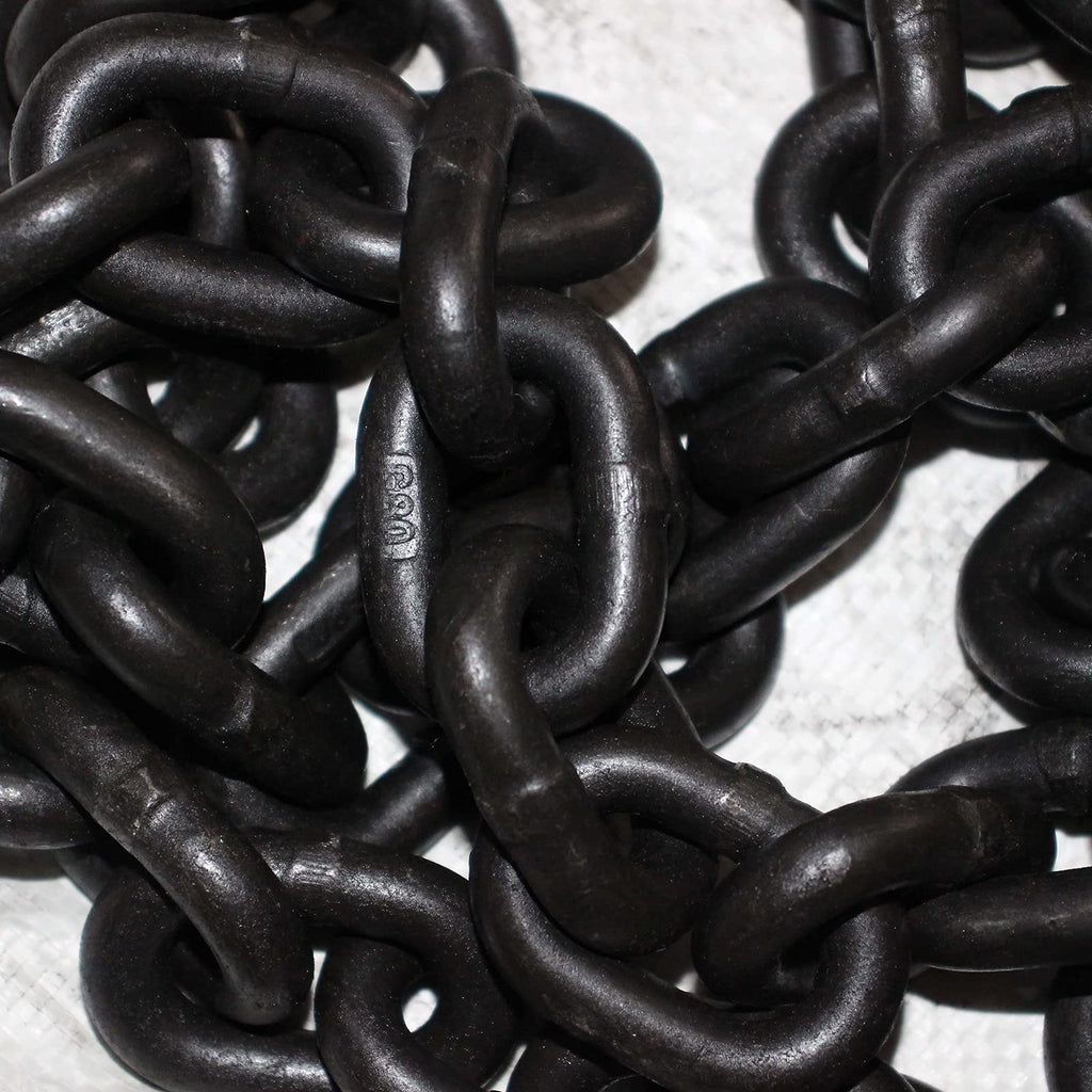 6Ft Transport Binder Chain, Single Leg Chain Sling w/Grab Hook Each End, Load Tie-Down, Trailer, Flatbed (Size : 3t/6ft)